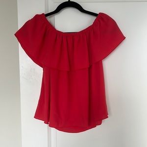 Aritzia Wilfred Promener Off the Shoulder Blouse